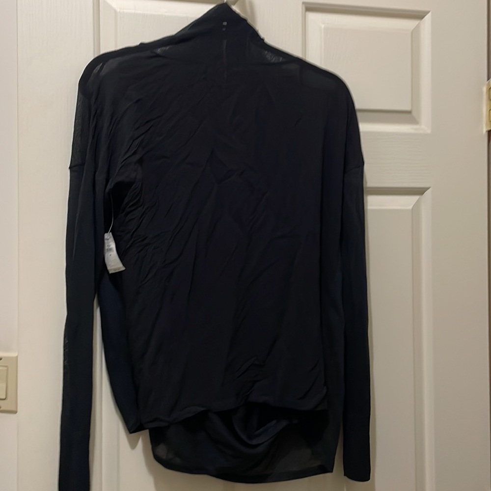 Gap Draped Long Sleeve Black Sweater (sz m) - Picture 8 of 10